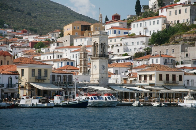 Hydra Island - The clocktower is the focal point of the town